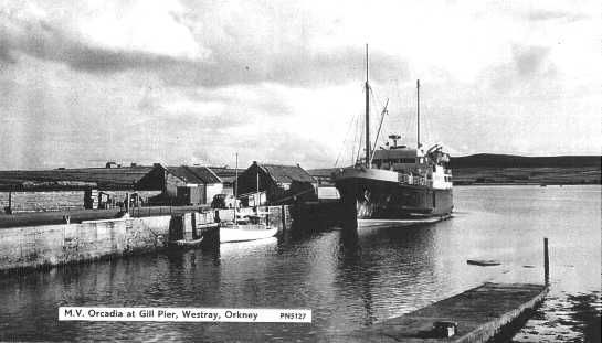 M.V. Orcadia at Gill Pier, Westray
Postcard M.V. Orcadia at Gill Pier, Westray
